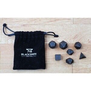 Blacksmith Craft Dice 7pc Metal RPG Dice Brown Bronze Dungeons & Dragons
